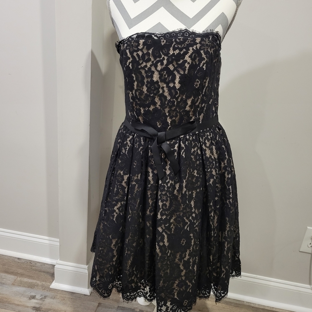 Robert Rodriguez Fit & Flare Lace Dress SZ 10 - Picture 2 of 6